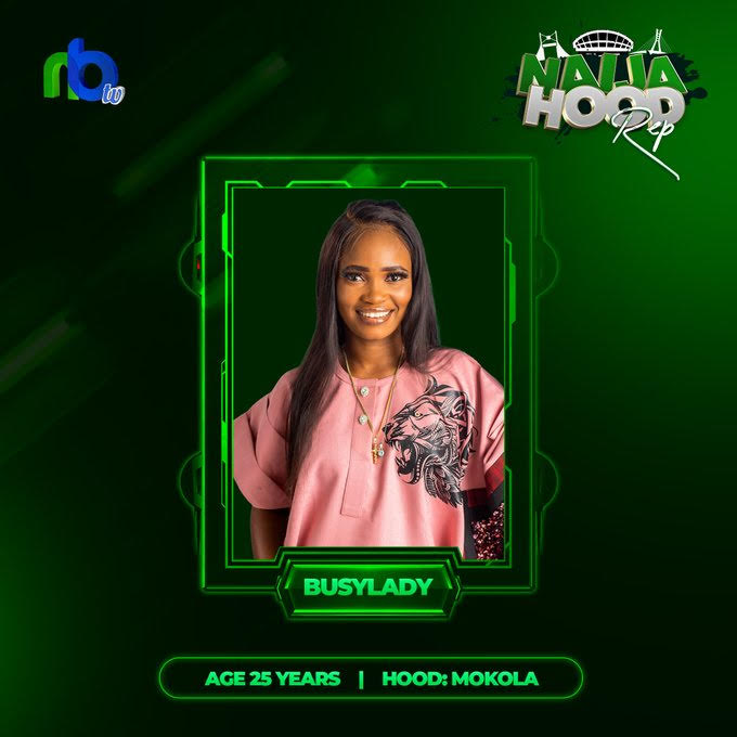 Olowomojuore Aishat (alias BusyLady) represents Ibadan at the Naija Hood Rep Reality TV Show