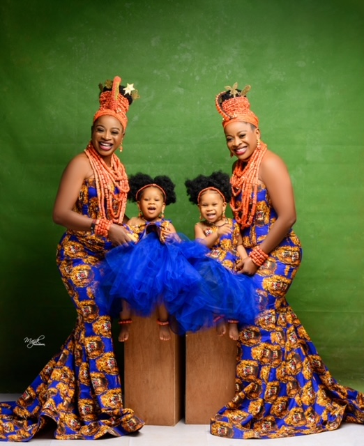 Reign and Rema poses with their favorite friends – Aneke twins